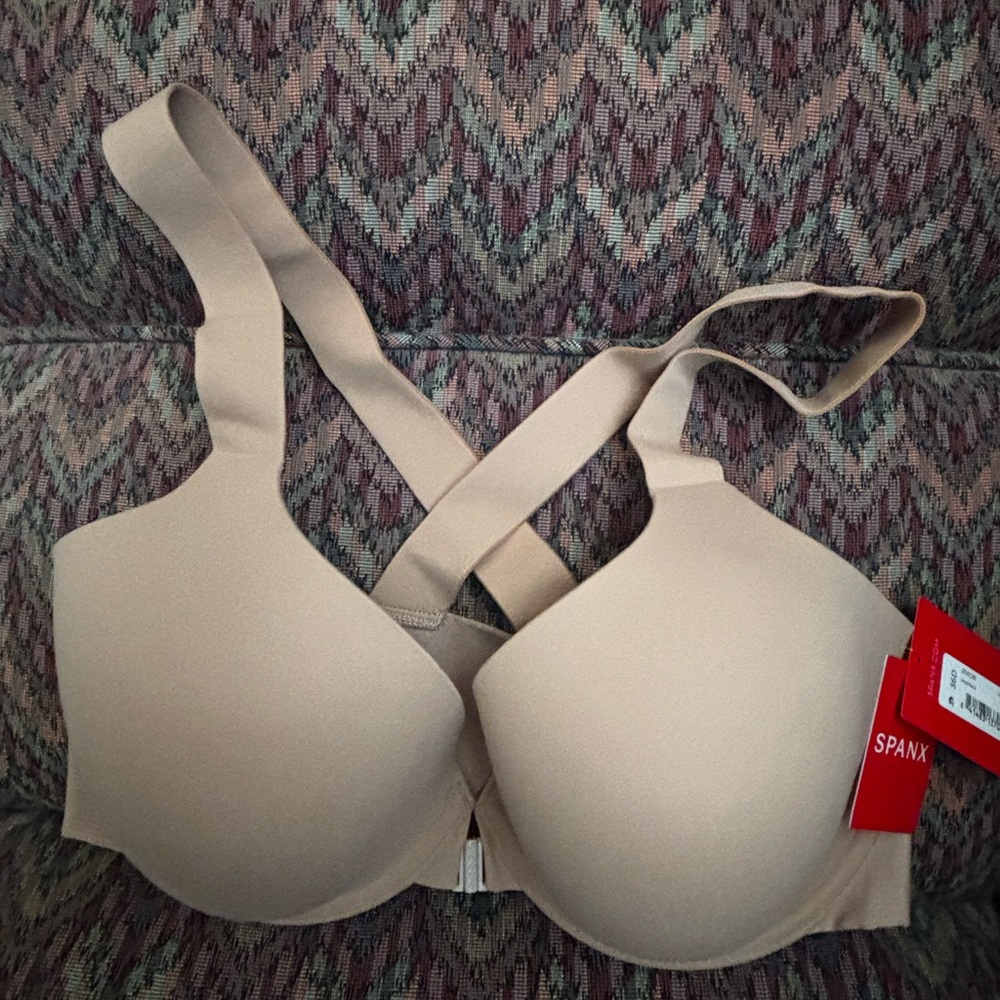 SPANX® Brand “Bra-Llelujah” Front Closure Racer-Back Bra 36-D